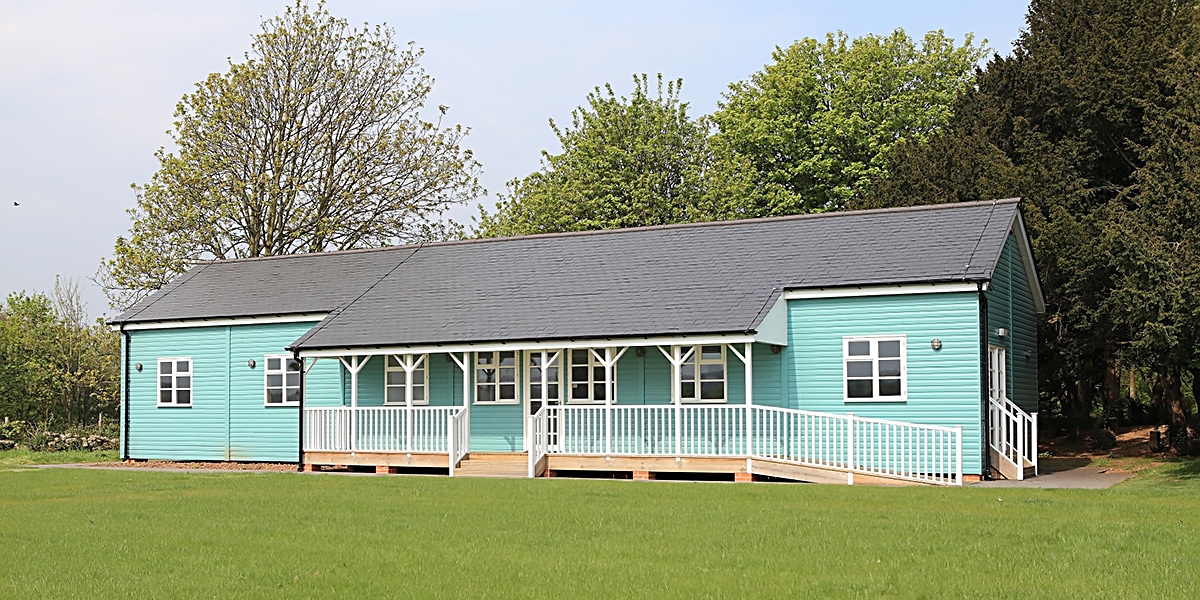 The pavilion on the Bowcliffe Hall estate in West Yorkshire